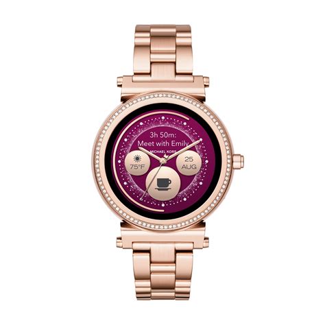 michael kors access sofie heart rate rose gold tone smartwatch|Michael Kors Access Women's Gen 4 Sofie Rose Gold.